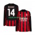 Camisola AC Milan Modrić Luca 14 Homem Equipamento Primeiro 2025-2026 Manga Comprida